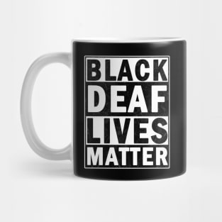 Black deaf lives matter Mug